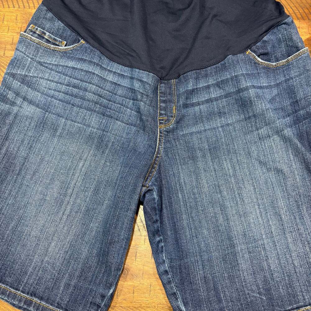 LIZ LANGE MATERNITY FOR TARGET denim jean Bermuda SHORTS size XS AI